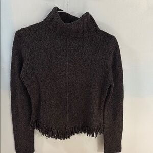 Banana Republic Gray Wool Turtleneck Sweater